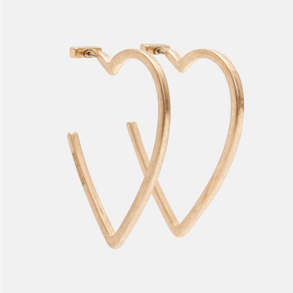 ALLSAINTS Heart Hoop Earrings